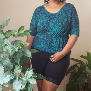 Merona plus size animal print top